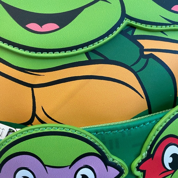 Teenage Mutant Ninja Turtles TMNT Squad (All 4 Turtles) Loungefly Backpack - Picture 7 of 12